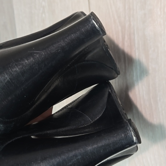 Tory Burch Womens Leather Wedge Logo Mule Clog Shoes sz 9M - Picture 7 of 16